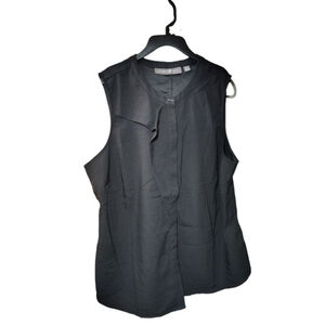 Elizabeth & Clarke Women's Black Sleeveless Blouse 18W